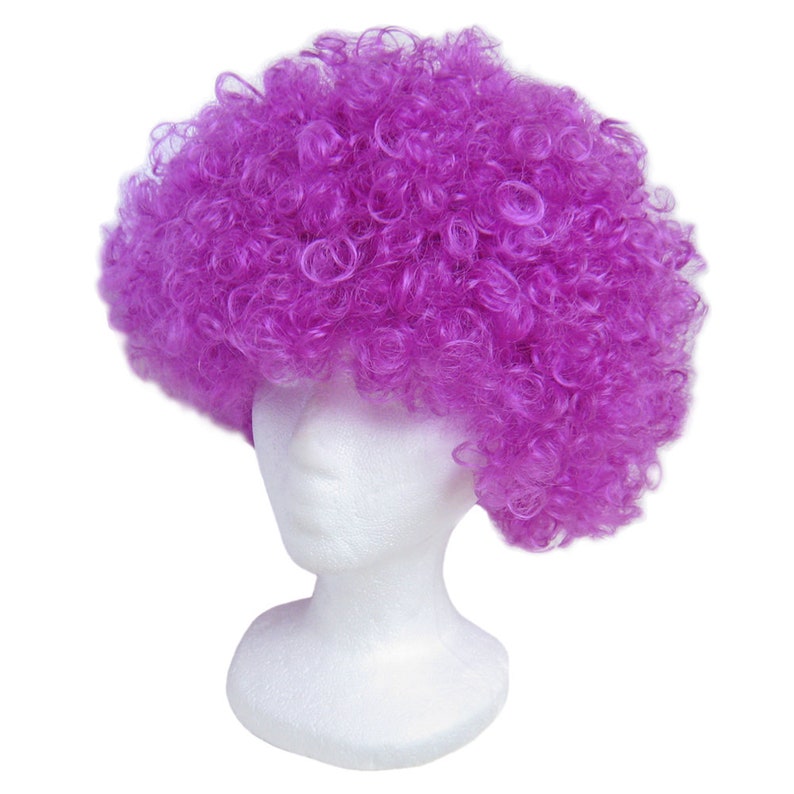 Economy Purple Afro Wig Fun Adult Teens Child Kids Etsy