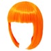Economy Short Orange Bob Wig with Bangs - Fun Adult Teens Halloween, Costume Party, Cosplay, Dance Show, Dress Up, Photo Prop, Birthday Gift 