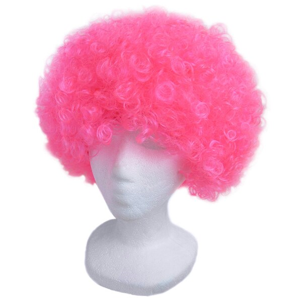 Economy Pink Afro Wig - Fun Adult Teens Child Kids Halloween, Cosplay, Costume Party, Dress Up, Birthday, Carnival, Parade, Photo Prop, Gift