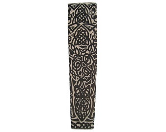 Tattoo Sleeve (Celtic) - Adult Teens Temporary Fake Tattoo Costume, Biker Rider, Punk Rock Star Rocker, Gothic, Fun Party Novelty, Halloween