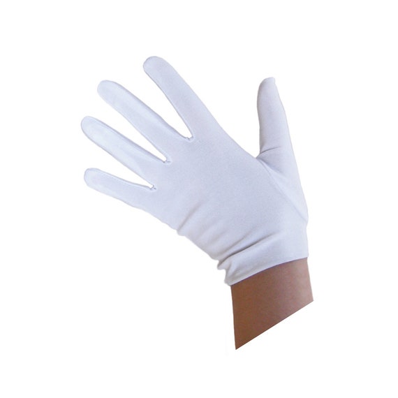 Guantes Blancos Cortos Para Niños Adultos Halloween Cosplay