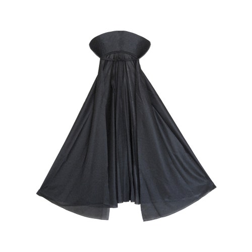 40 Long Black Cape With Stand-up Collar Halloween - Etsy