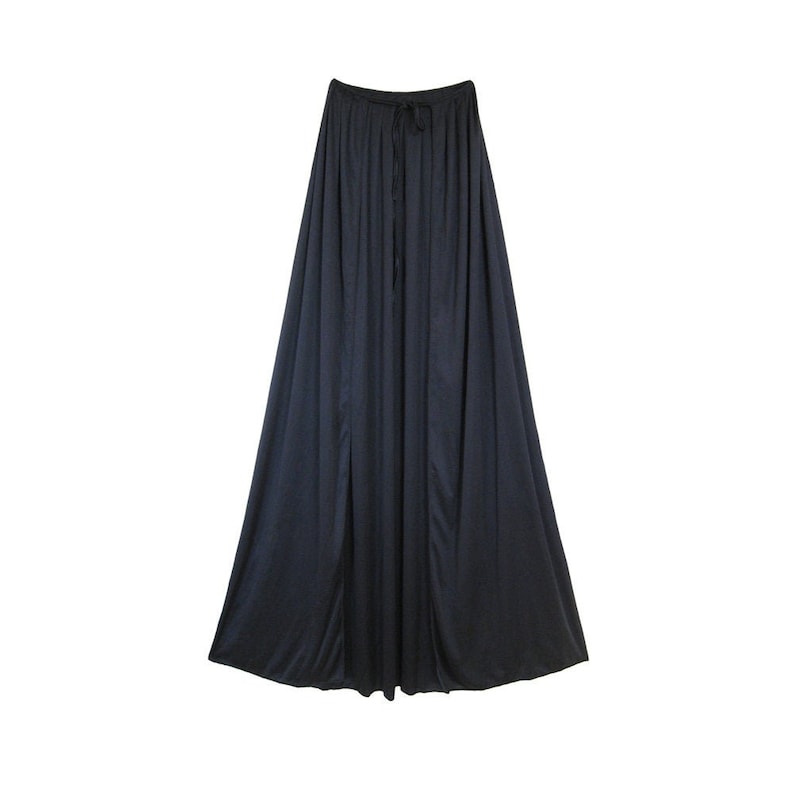 48 Long Adult Black Cape Polyester Cosplay Medieval Vampire Men Women Halloween Superhero Gothic Costume Phantom Magician Witch