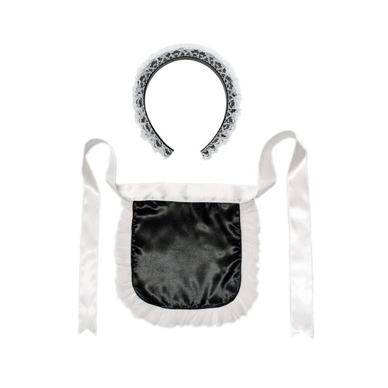 French Maid Headband & Apron Costume Set Teen Adult Women Etsy