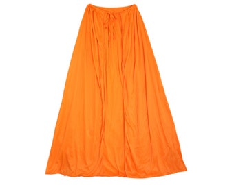 28" Long Orange Cape - Child Kids Adult Halloween Superhero, Comic Cosplay, Renaissance, Medieval, Birthday Children Costume Party Polyester