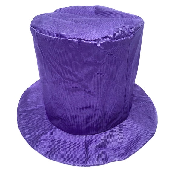 Shiny Purple Top Hat Fun Adult Teens 