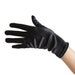 Short Wrist Length Black Satin Gloves - Adult Teen Halloween, Costume Party, Cosplay, Wedding, Prom Evening Formal, Dance, Masquerade, Shiny 