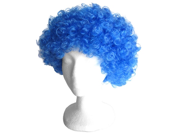 8. Light Blue Afro Wig - wide 1