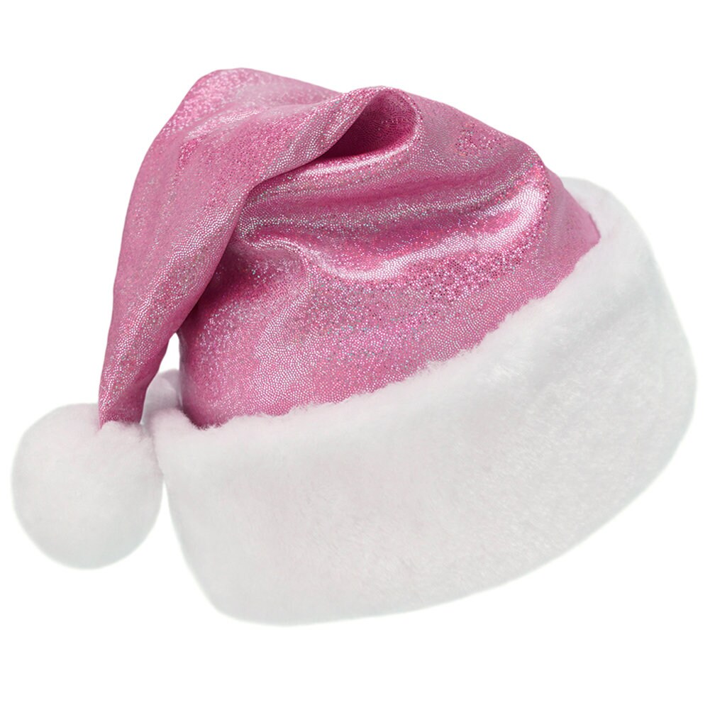 Sparkly Pink Santa Hat Fun Cute Child Kids Teen Adult Etsy