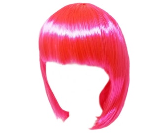 Economy Short Green Bob Wig With Bangs Fun Adult Teens