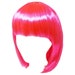 Economy Short Pink Bob Wig with Bangs - Fun Adult Teens Halloween, Costume Party, Cosplay, Dance Show, Dress Up, Photo Prop, Birthday, Gift 