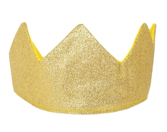 Glitter Felt CROWN. Birthday Crown. Princess Party Favor. - Etsy