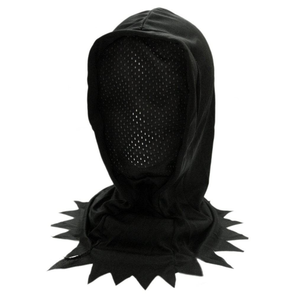 Adult/teen Black Hidden Face Mask Hood Black Invisible Mesh Etsy