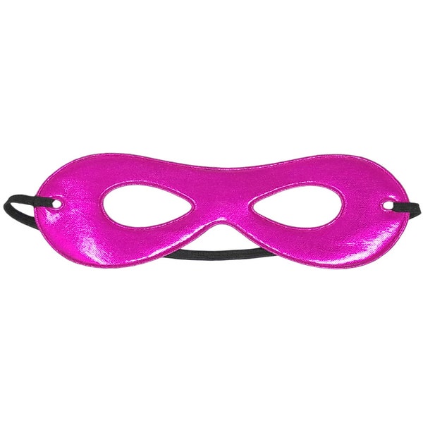 Adult Shiny Pink Superhero Mask - Teen Men Women Super Hero Eye Mask, Halloween, Costume, Party Favor, Masquerade, New Year, Cosplay, Dance