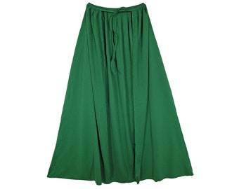 28" Long Green Cape - Child Kids Adult Halloween Superhero, Elf, Wizard, Witch, Lok, Cosplay, St. Patrick's Day, Birthday, Costume Polyester