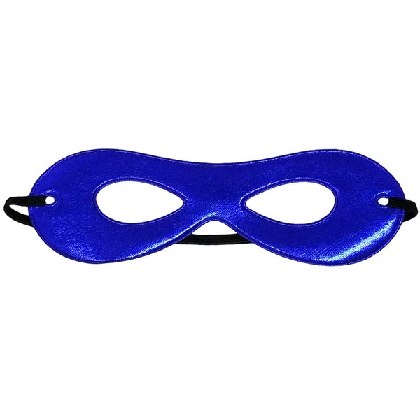 Adult Shiny Blue Superhero Mask - Teen Men Women Super Hero Eye Mask, Halloween, Costume, Party Favor, Masquerade, New Year, Cosplay, Dance