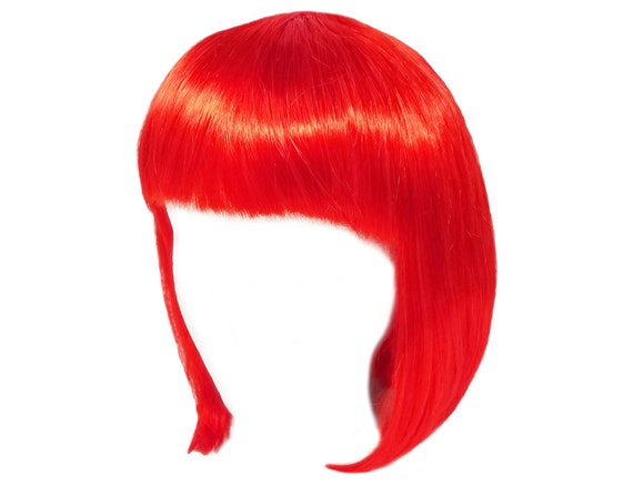 Short red costume wig deals