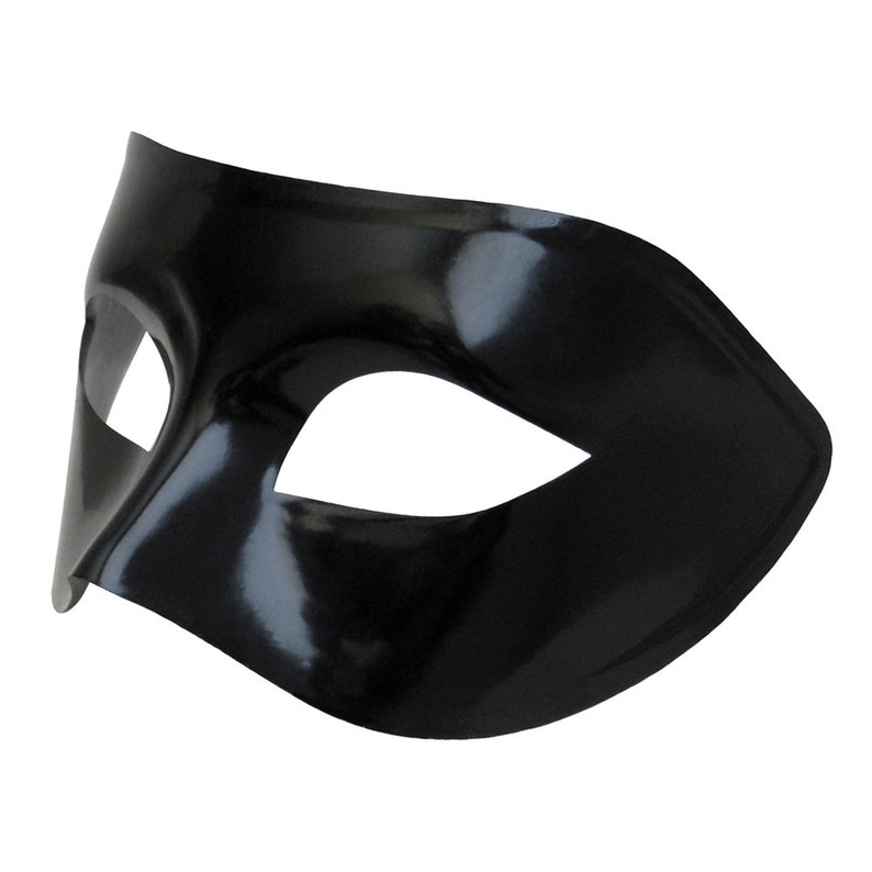Black Masquerade Mask Men Women Solid Color Plain Black Mask Etsy