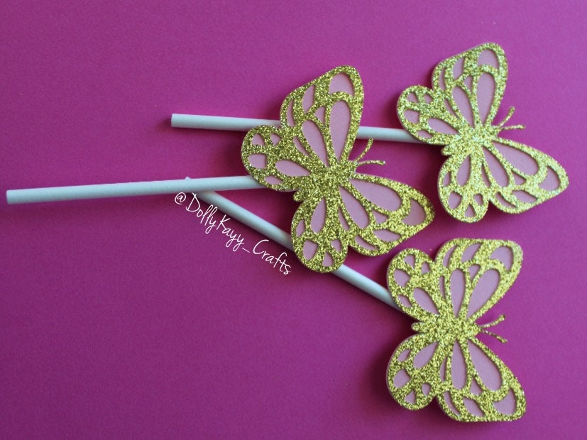 Butterfly Cupcake Toppers Etsy