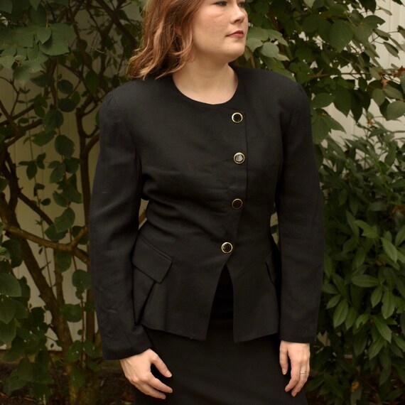 1980/1990s Navy Asymmetrical Blazer