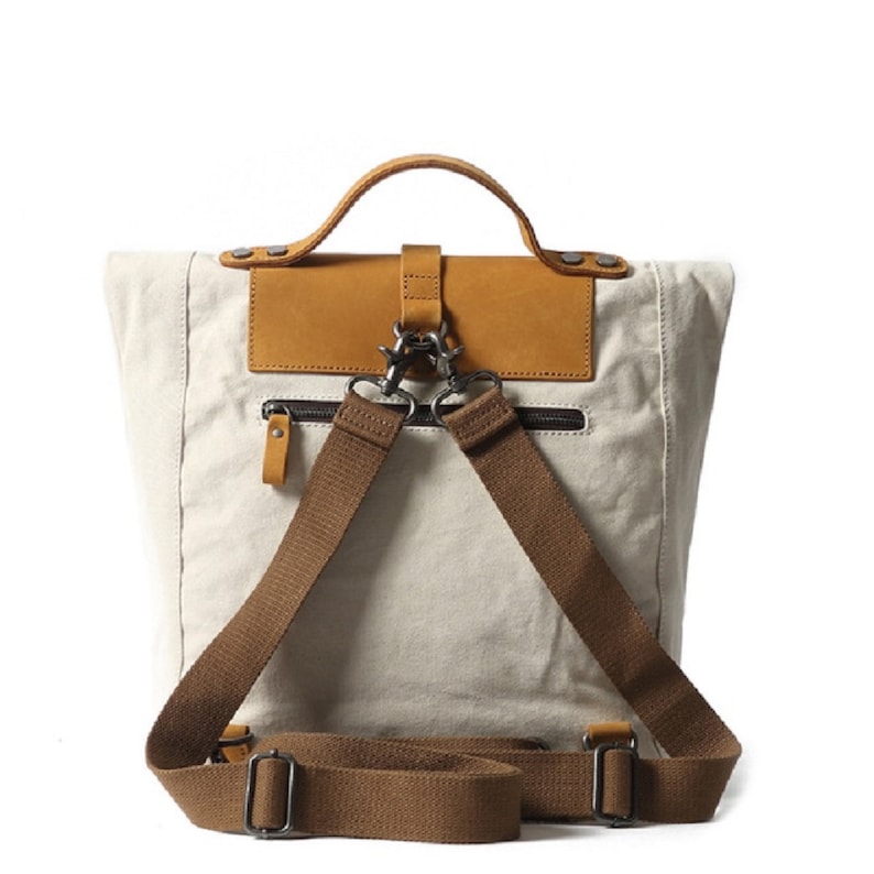 Backpack Classic Vintage Bag Canvas Computer Female Student Leisure Outdoor Mini Leather Vtg Trail Maker Student Canvas Shoulder Bags