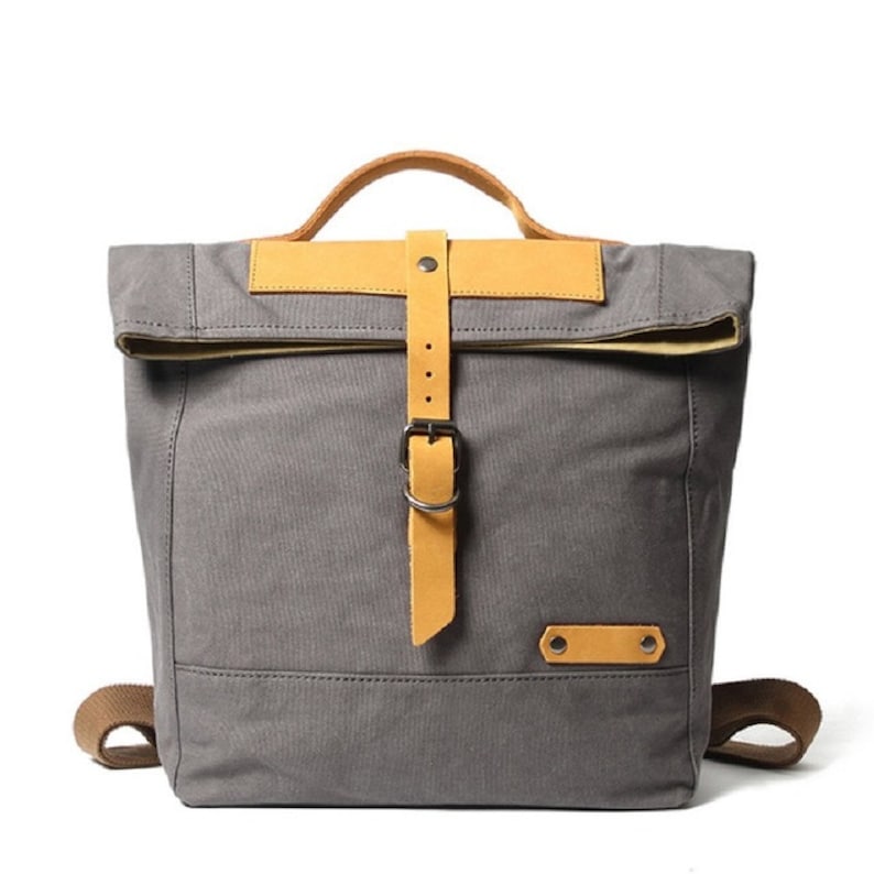 Backpack Classic Vintage Bag Canvas Computer Female Student Leisure Outdoor Mini Leather Vtg Trail Maker Student Canvas Shoulder Bags