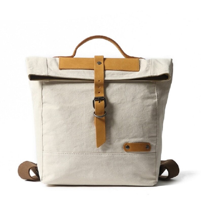 Backpack Classic Vintage Bag Canvas Computer Female Student Leisure Outdoor Mini Leather Vtg Trail Maker Student Canvas Shoulder Bags