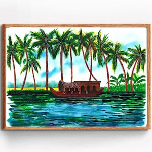 Theyyam Watercolor Painting Set: South Indian Kerala Art