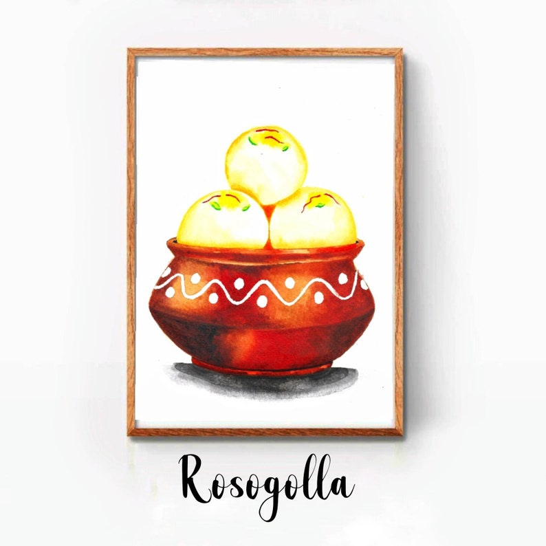 Kolkata Wall Art, Bengali Food Art, Dhunuchi, Kolkata Painting, Bengali