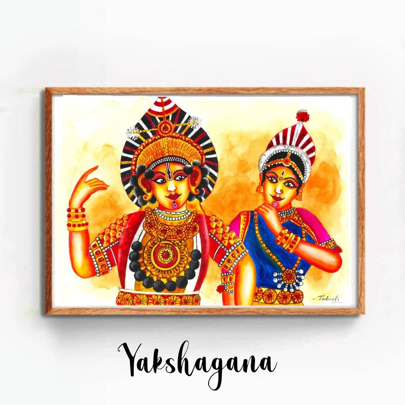 Mysore Art, Karnataka Wall Art, Kannada Art, South Indian Decor