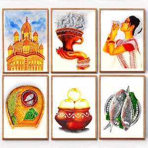 Acuarela de Calcuta: Arte gastronómico y cultural bengalí