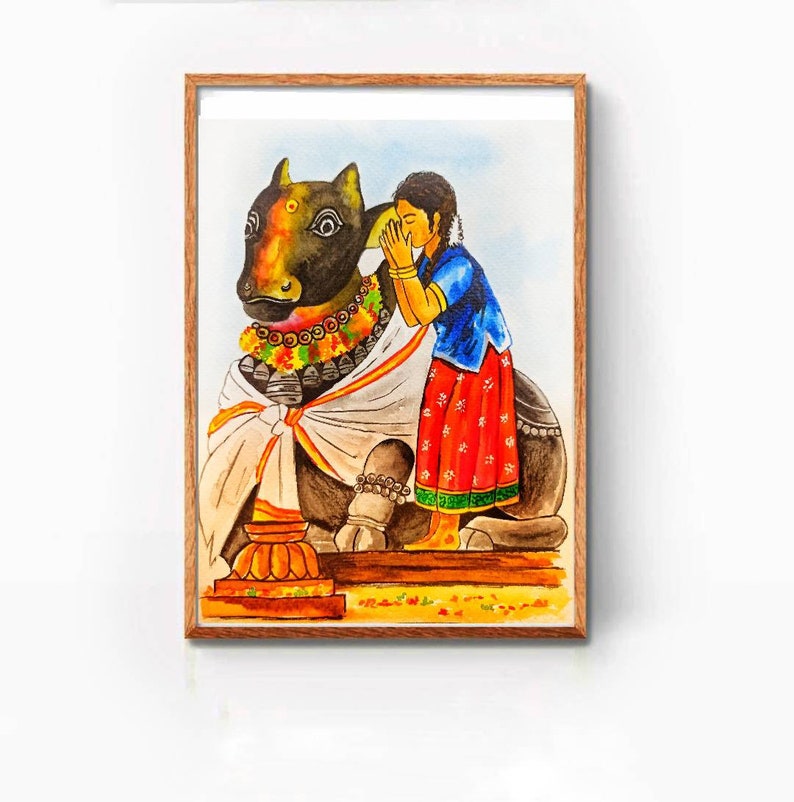 South Indian Wall Art, South Indian Paintings, Tamil Wall Decor