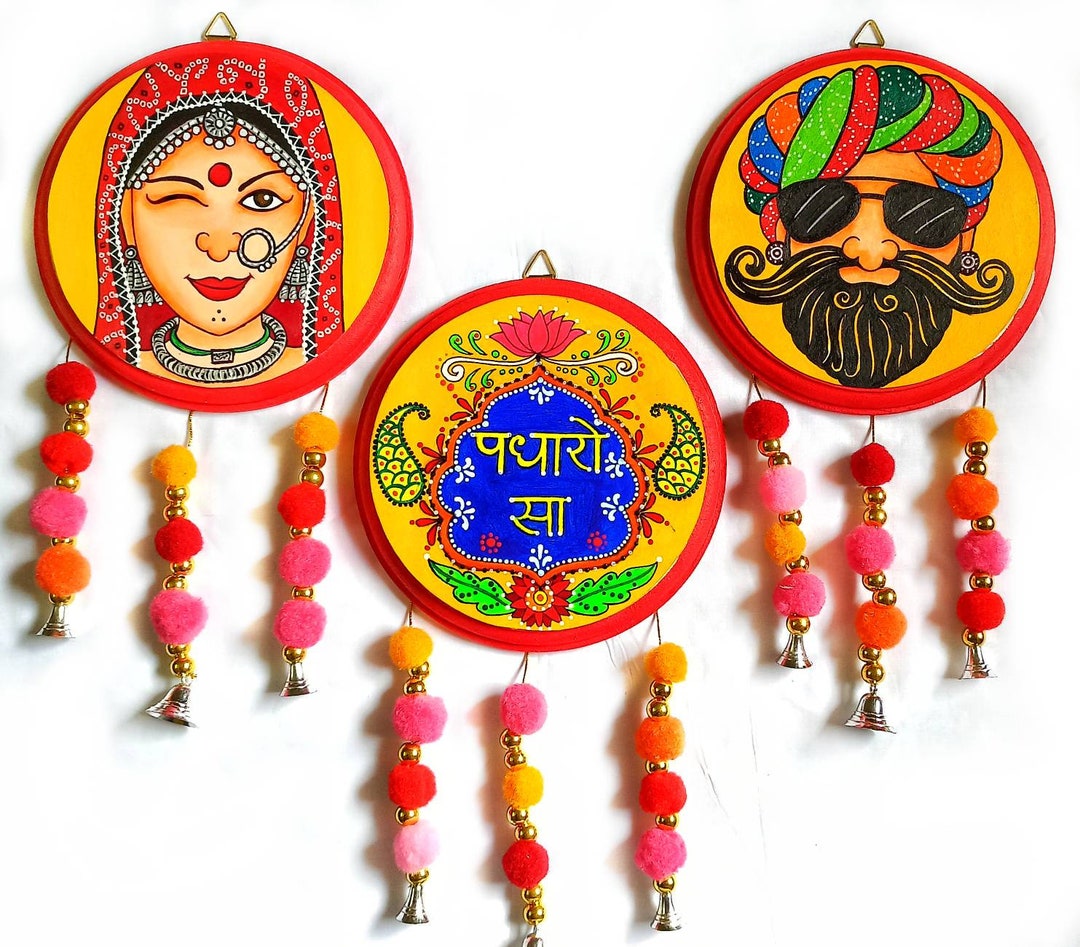Rajasthani Wall Plates, Rajasthan Wall Decor, Indian Room Decor