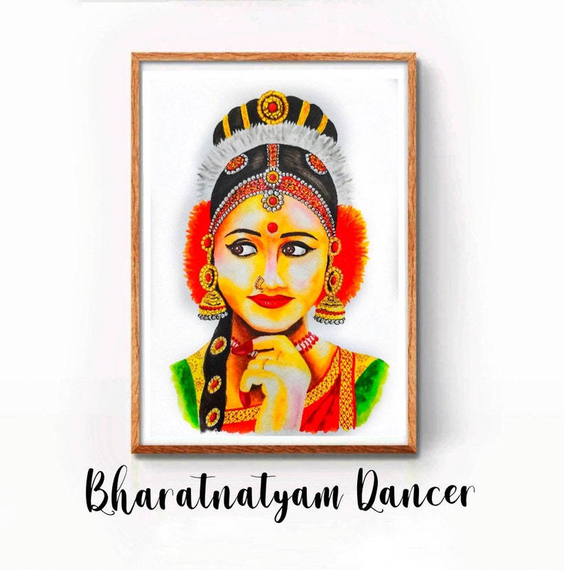 Tamil Nadu Watercolor Painting Tamil Wall Art Tamil Home Etsy