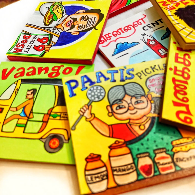 Tamil Nadu Funny Coasters Tamil Wall Art Tamil Home Decor Etsy