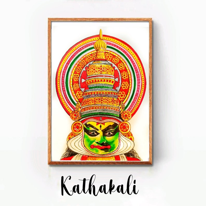 Kerala Art South Indian Decor Malayalam Decor Onam Wall Etsy