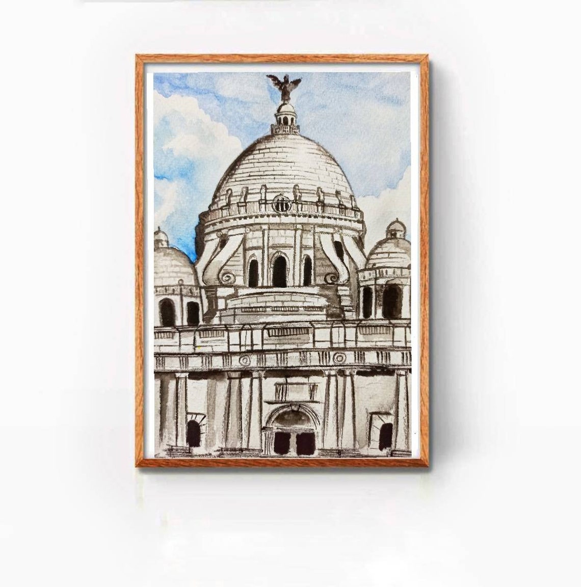 Kolkata Wall Art, Victoria Memorial, Kolkata Tram, Kolkata Painting, Bengali Home Decor