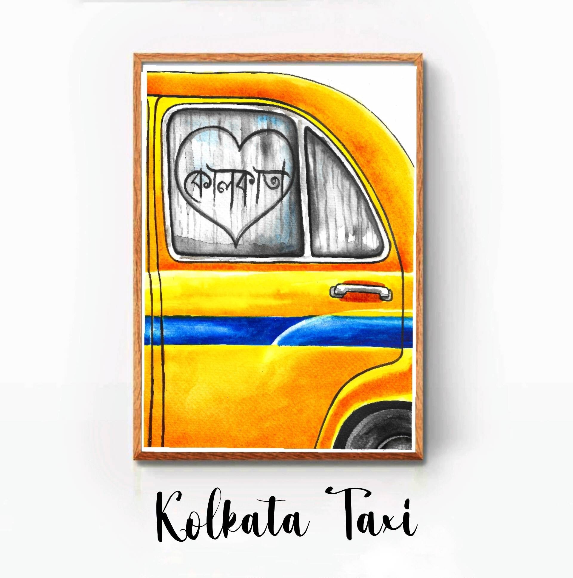 Kolkata Wall Art Kumartuli Shubho Bijoy Kolkata Painting Etsy