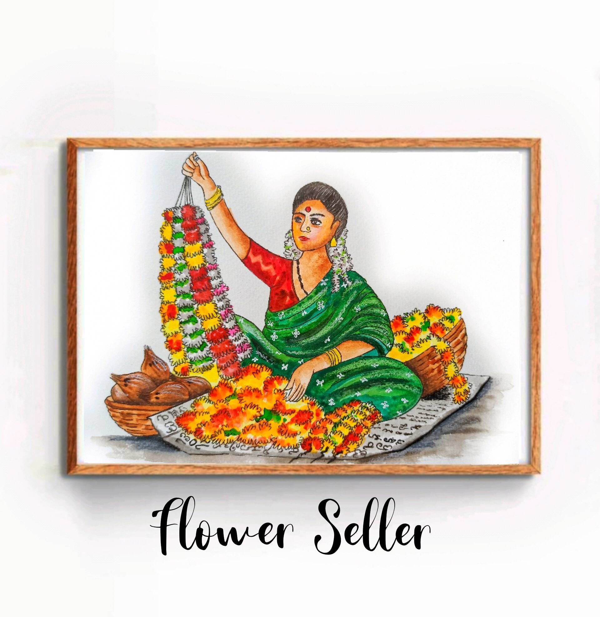 Karnataka Wall Art, Kannada Art, South Indian Decor, Mysuru Painting