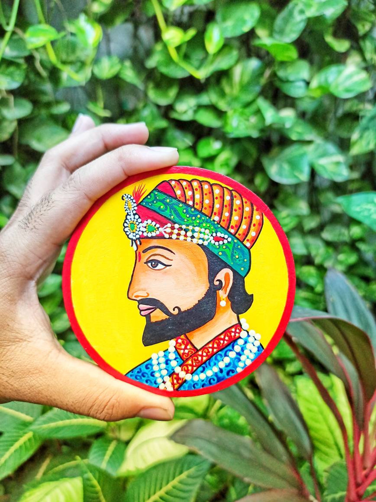 Handmade Decorative Coasters Indian Coasters Rajasthani Folk Etsy
