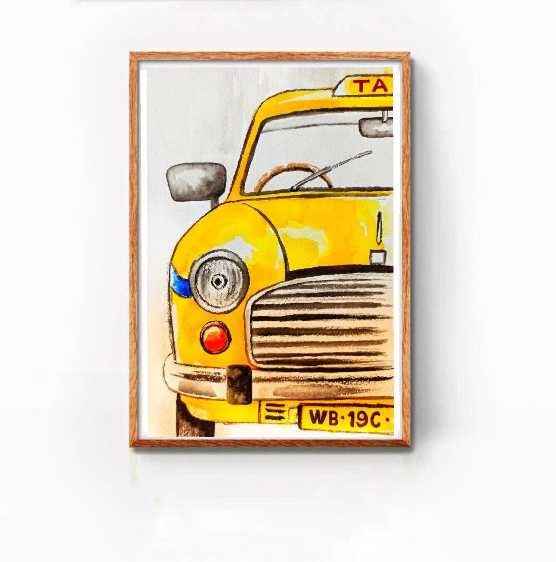 Kolkata Wall Art, Victoria Memorial, Kolkata Tram, Kolkata Painting, Bengali Home Decor