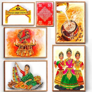 Karnataka Wall Art, Kannada Art, South Indian Decor, Mysuru Painting, Filter Kaapi Painting, South Indian Wall Art, Original Watercolour Art