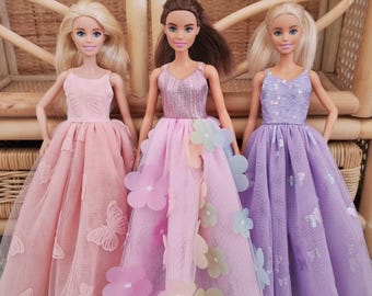 Ball Gowns to fit Fashion Doll 12 inch ~ Handmade