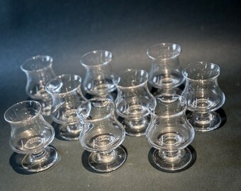 Midcentury cognac glasses from Holmegaard; Danske Skibsglass; Vintage Danish Design by Per Lütken