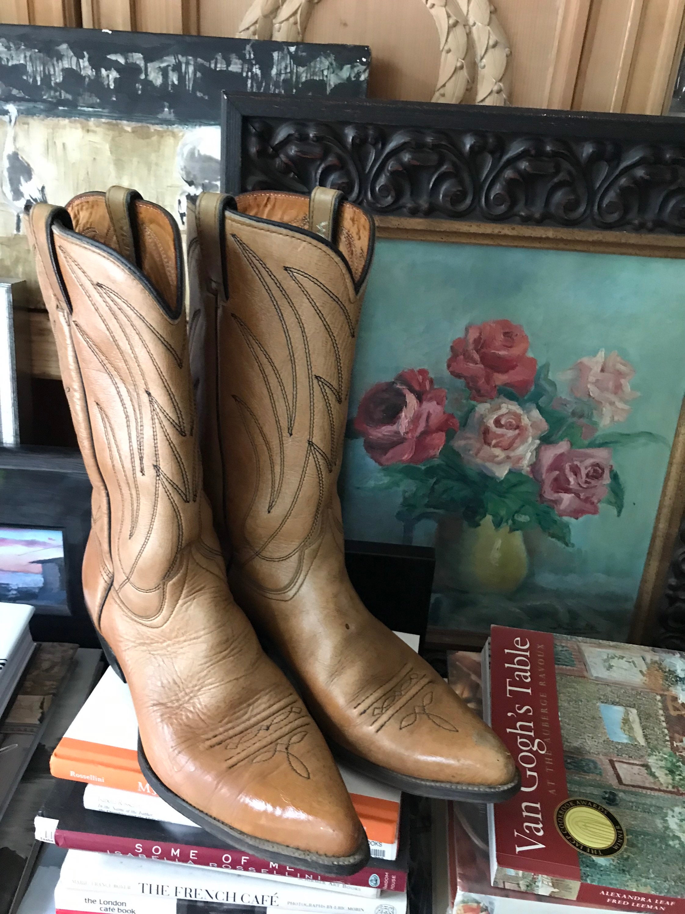 Buy Wrangler Cowboy Boots 11 D Worn In on Online in India - Etsy