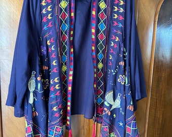 Johnny Was vintage kimono jacket embroidered