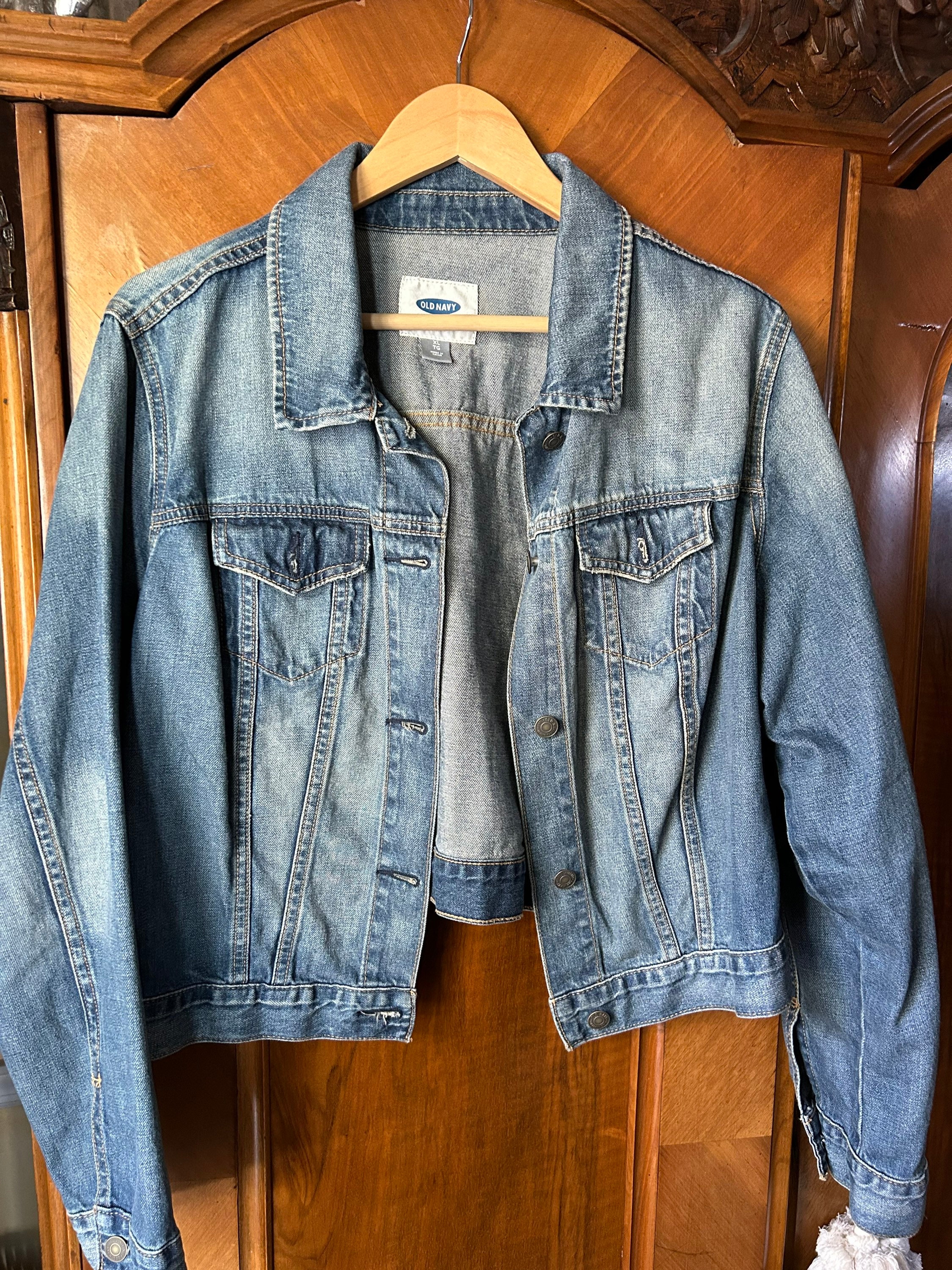 Navy hotsell jean jacket