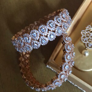 Fashion Bracelet India bezentine gold plate rhinestone teardrop