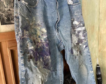 メンズ 色落ち◎ 90s Eddie bauer tapperd denim Pants