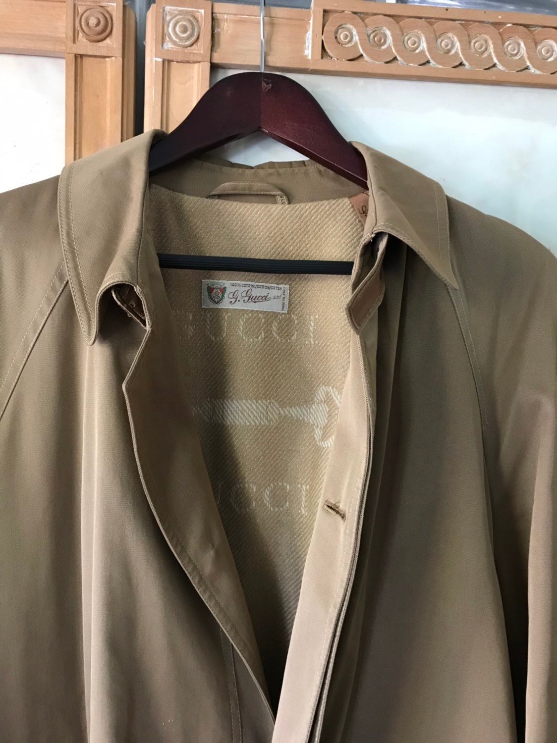 Gucci Classic Trench-coat Sz 48 
